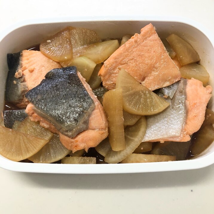 【冷凍ok】鮭と大根の甘辛煮